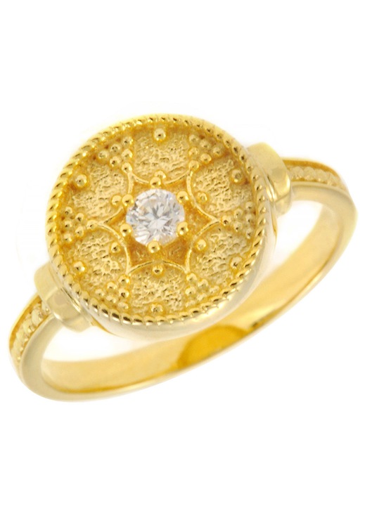 Inel Aur 14 carate GO55125, zirconiu