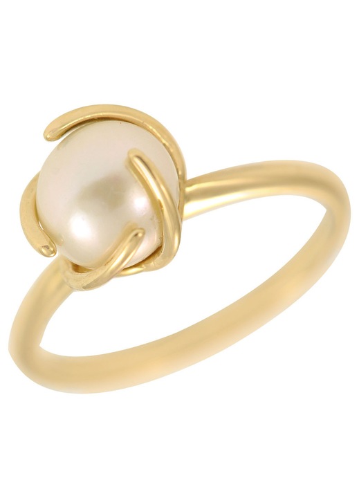 Inel de aur 14k cu perla alba, GO52682