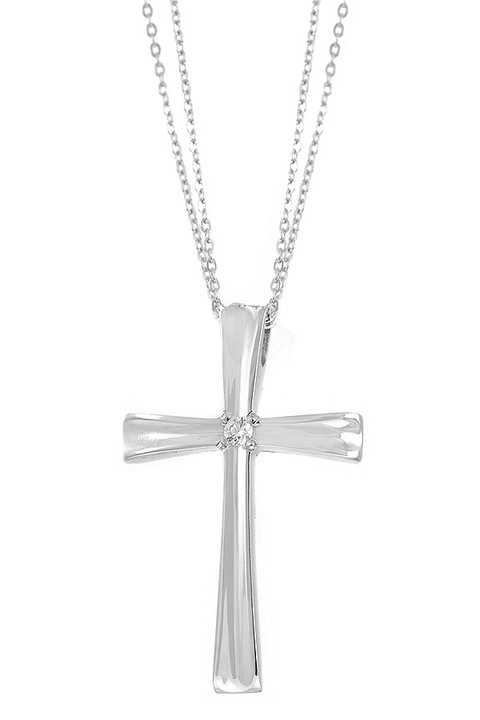 Colier dama, Val'Oro, Aur alb, argintiu