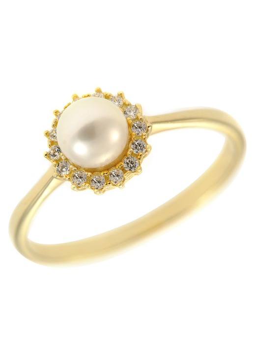 Inel dama, aur, cu pietre, auriu