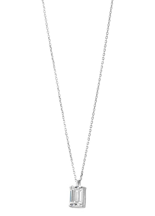 Colier dama, aur alb, argintiu