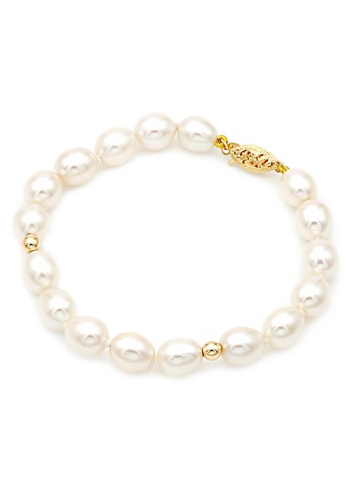 Bratara dama, aur, alb/auriu