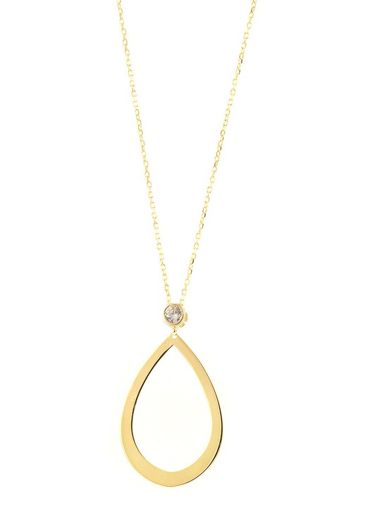 Colier aur 14 carate cu pietre zircon, bijuterii dama