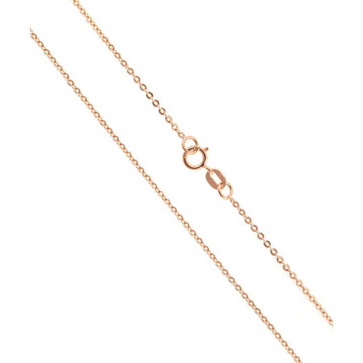 Lant unisex, din Aur Roz de 14 Karate 45cm 1mm GO39180