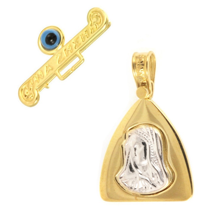 Set pandantiv si brosa copii, 14 karate, GO37312