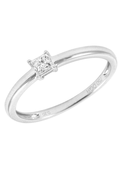 Inel din aur alb de 18 karate