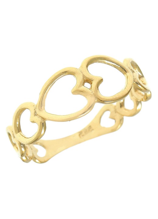 Inel dama din aur 14k, auriu