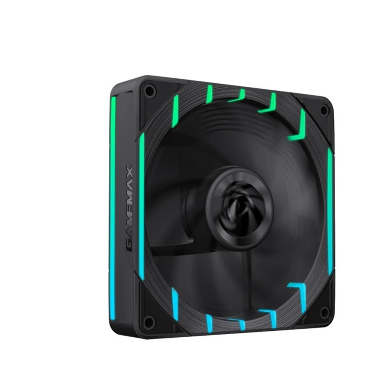 Ventilator PC Gamemax Tornado T12 ARGB Reverse PWM Black