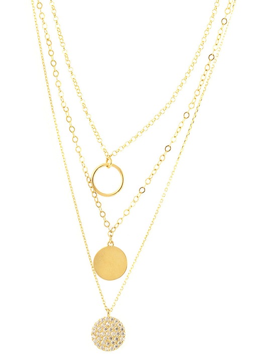 Colier din aur 14 carate cu zircon