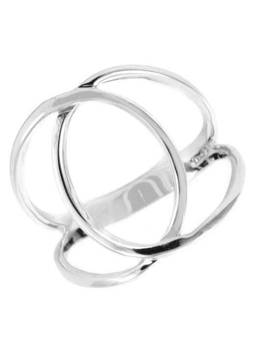 Inel de dama, 9 karate, alb