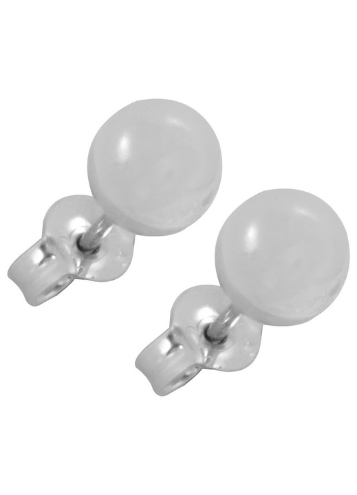 Cercei dama, aur alb 14 karate, GO03853