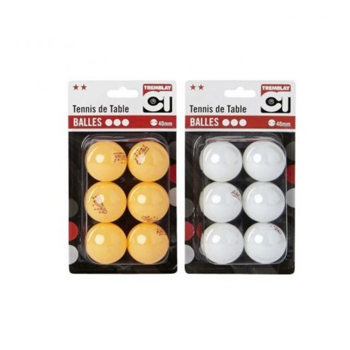 Mingi tenis de masa, set de 6 buc