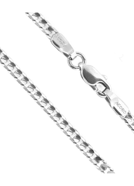 Lant din aur alb de 14k, 40cm, GO03032