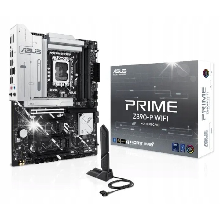 ATX alaplap, ASUS PRIME Z890-P, 4 x DDR5, Wi-Fi 7, LGA 1851