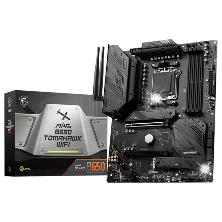 Alaplap MAG B650 Tomahawk, DDR5, 4 bővítőhely, 243.84x304.8mm