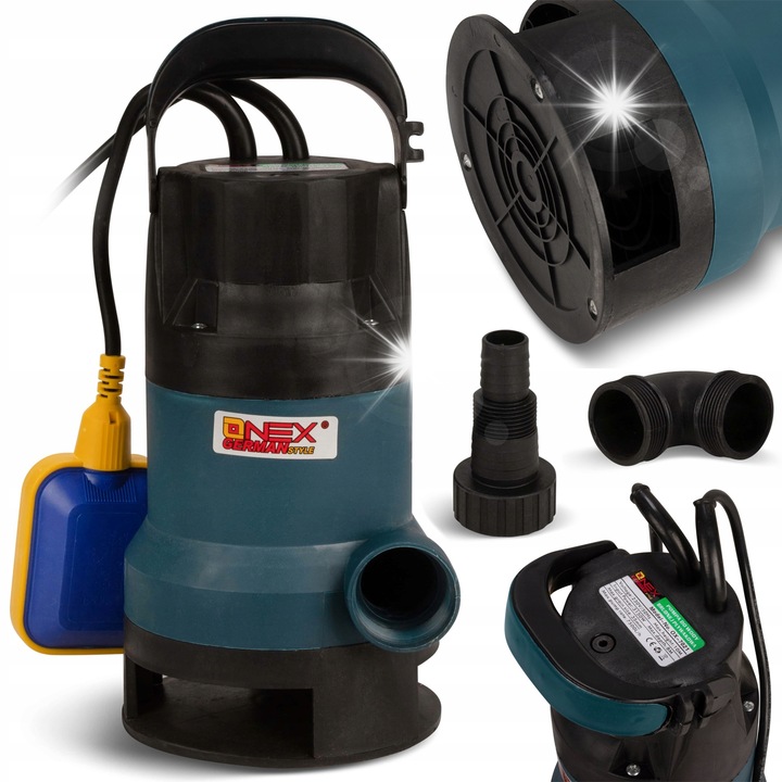 Потопяема помпа за чиста и мръсна вода с поплавък, 3150W, 10м височина, 7500л/час