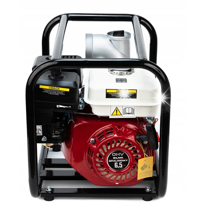 Помпа за отпадни води, 6.5 к.с., 600 л/мин, 2", комплект с маркуч 4 м и масло