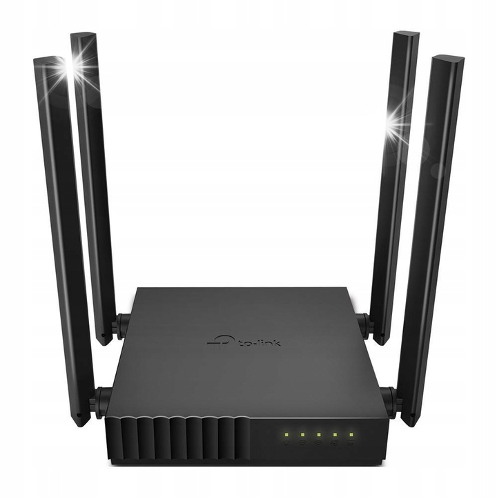 Wi-Fi router Archer C54, 2,4GHz és 5GHz, 4 külső antenna, fekete, 115x106.7x24.3mm