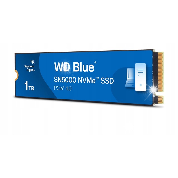 SSD 1TB M.2 NVMe, скорост на четене 5150 MB/s, скорост на запис 4900 MB/s, размери 22x80mm