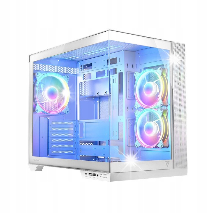 Carcasa Hunter 3 Midi, 4 ventilatoare ARGB, neagra, 440x238x450mm