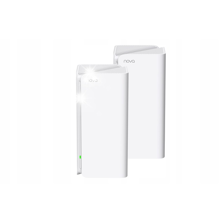 Tenda MX15 Pro Mesh rendszer, 2 csomag, Wi-Fi 6, 5378 Mb/s, 680m², 105x105x200mm