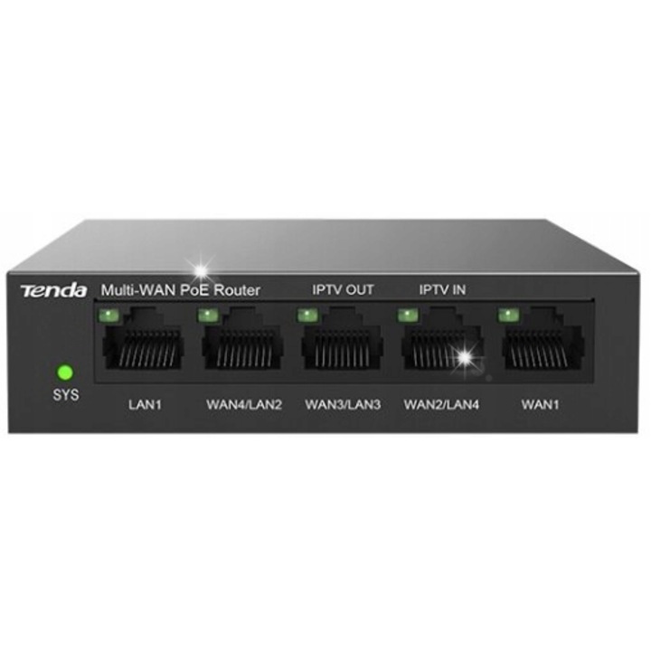 Router Tenda G0-5G-PoE, Gigabit, PoE, 5 port, 150 kliens, 55W