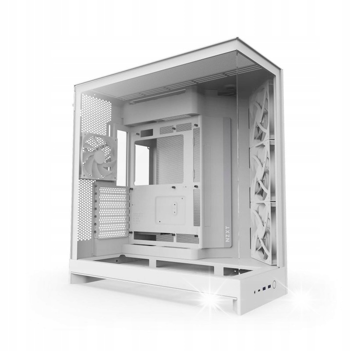 Carcasa PC Base 600 DX, Midi Tower, iluminare RGB, neagra, 455x305x450mm