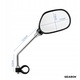 Oglinzi retrovizoare pentru bicicleta, Gearox, Set de 2, 11cm x 7.5cm, Pivotante, Cu reflector, Negre, Setul include: 2 oglinzi (stanga si dreapta), Material: plastic, Nou, Original, Uz
