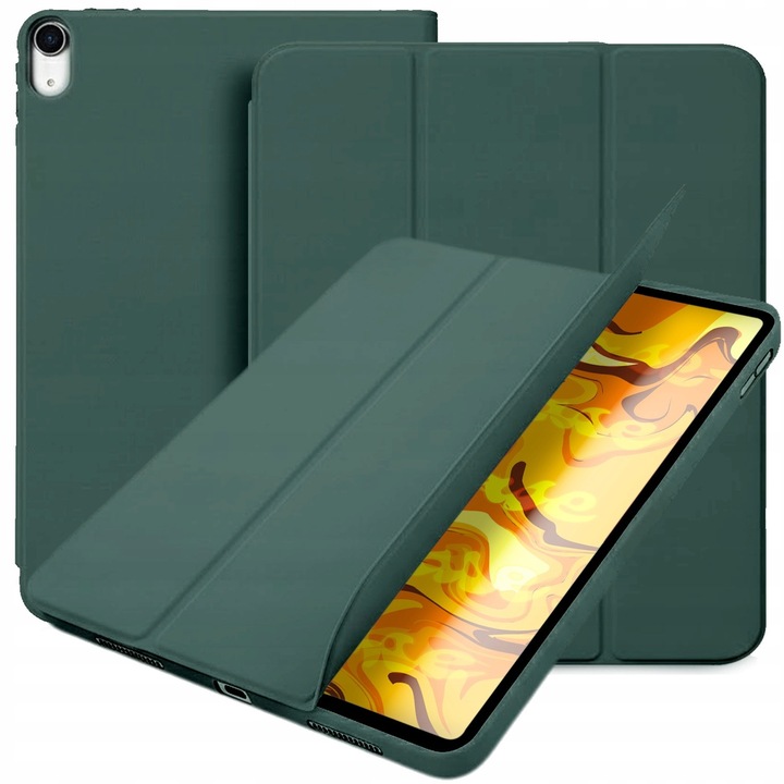 Mágneses flip tok tablettához, 10.9" - 11", állvány funkció, 360 fokos védelem, műanyag