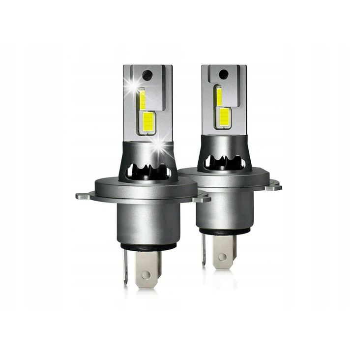 LED крушки H4 LTC SILVER, 6000LM, 60W, 6000K, комплект 2 бр
