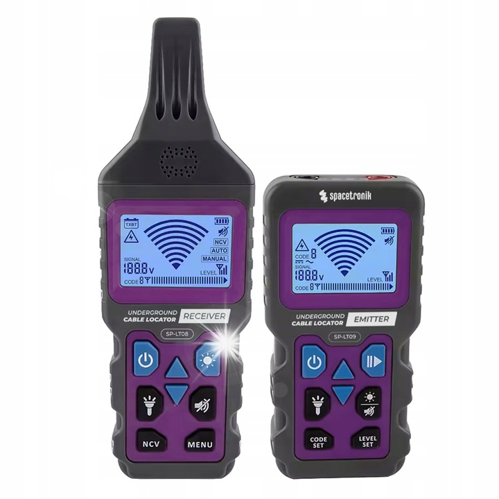 Detector de cabluri Spacetronik, LED, unelte de masura