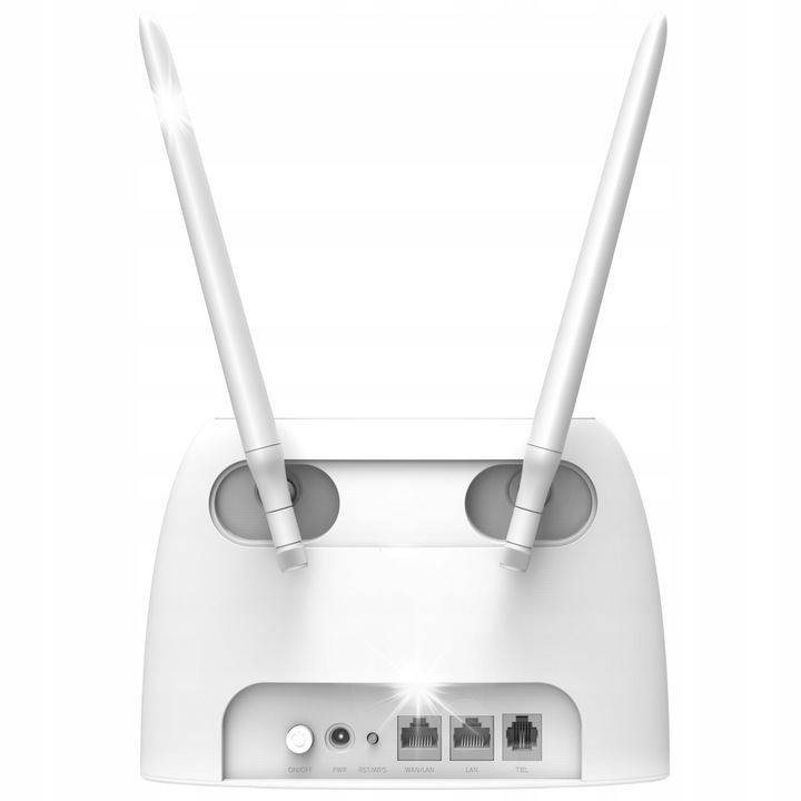 Tenda 4G06 4G LTE vezeték nélküli router, 300 Mbps, fehér, 185x126x60mm
