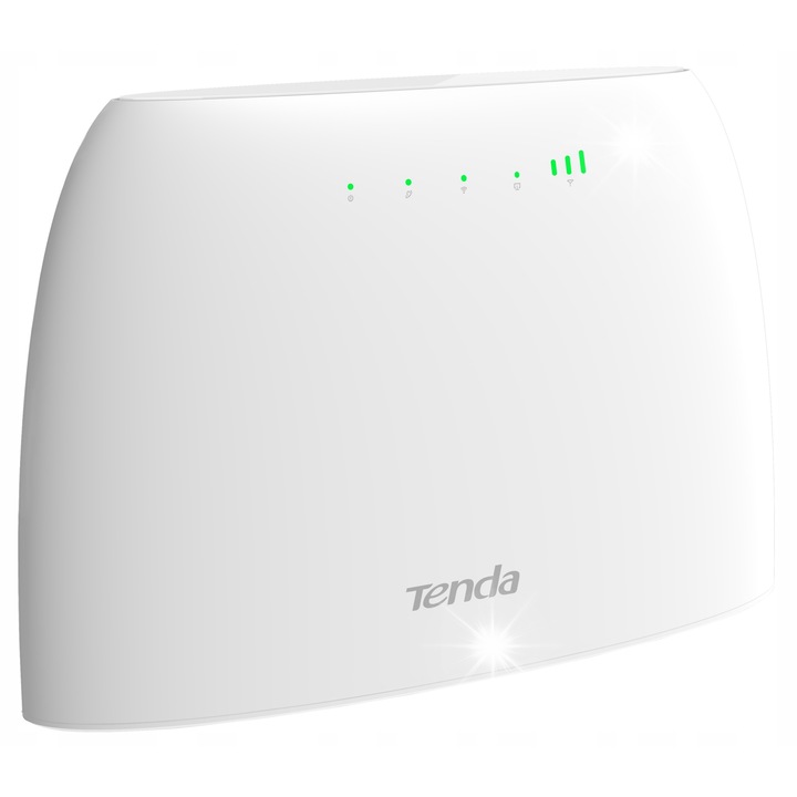 Router 4G, Tenda, 802.11n, 300 Mbit/s, fehér, 126x60x185mm