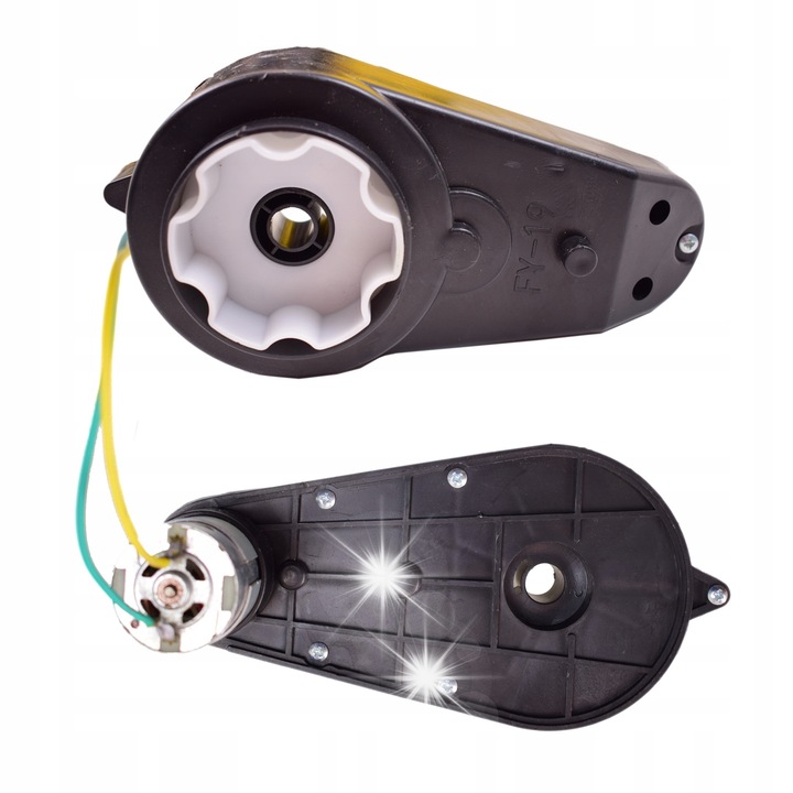 Комплект двигател 12V FY-19-15000RPM, Gockowiak, размери 36x60x64mm