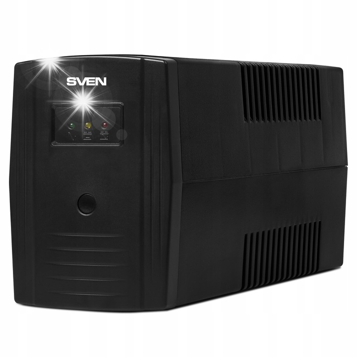 UPS SVEN UP-L1000E, 510W, 6 gniazde, negru, 185x95x280mm
