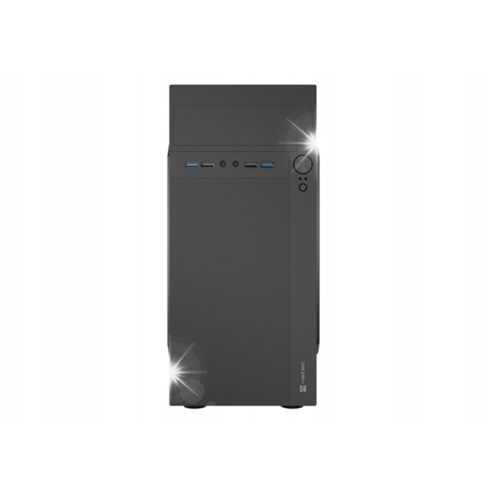 Carcasa PC Midi Tower Segotep Synard3, neagra, suport ATX/MicroATX/ITX, dimensiuni 200x300mm pentru placa grafica, 160mm pentru sursa.