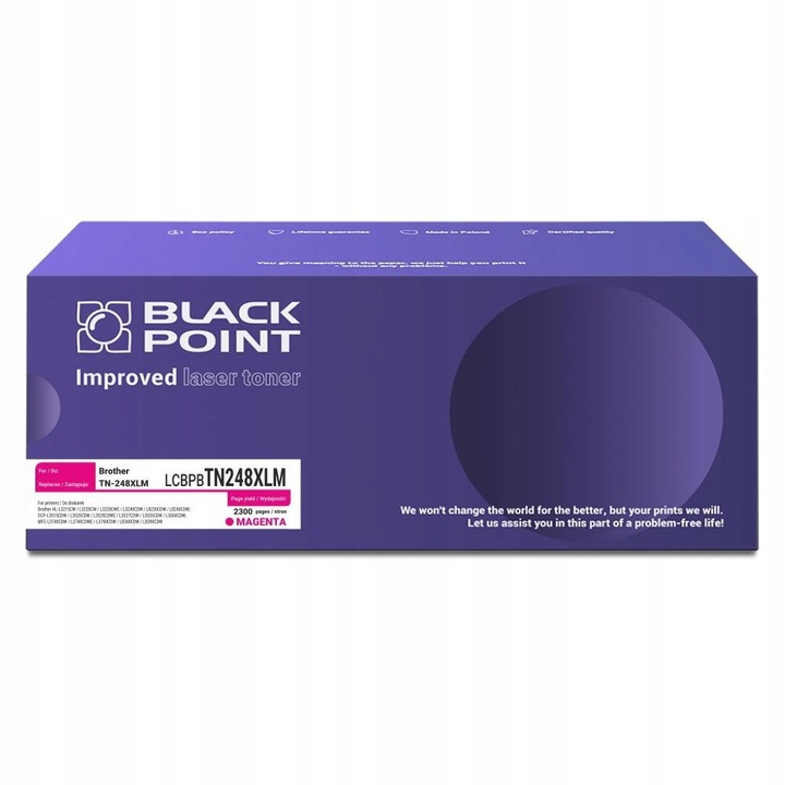 Toner Black Point TN-248XLM, Magenta, 2300 oldal, Brother nyomtatókhoz