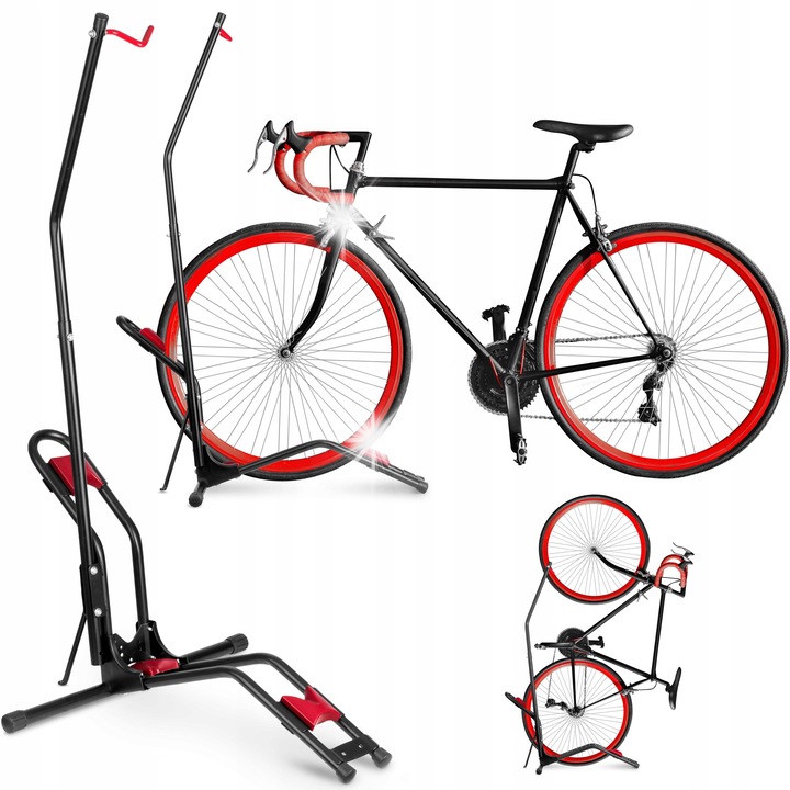 Стойка за съхранение на велосипед Humberg, височина 112 см, ширина 54 см, дължина 75 см, максимален капацитет 30 кг, черен цвят