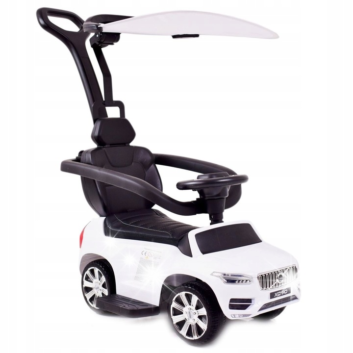 Pchizator Import Super-toys, Volvo XC90, fehér, 5 az 1-ben, hangokkal, puha üléssel