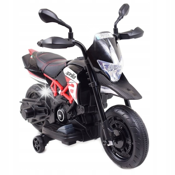 Dorsoduro 900 elektromos motorkerékpár, Super-toys import, piros, 82x43x58cm, 3-4 éves gyermekeknek, komplett szett