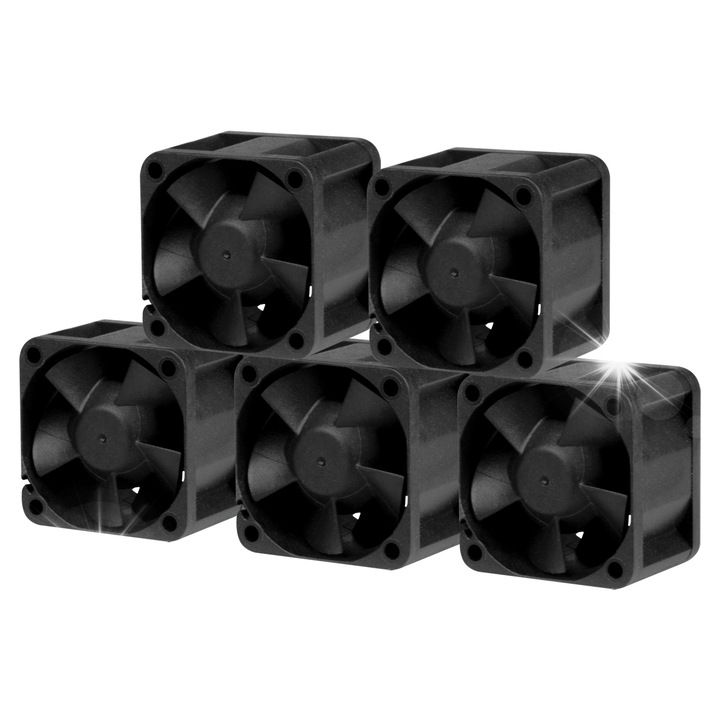 Arctic S4028-6K ventilátorkészlet 40x28mm 6000rpm, fekete, 5 db