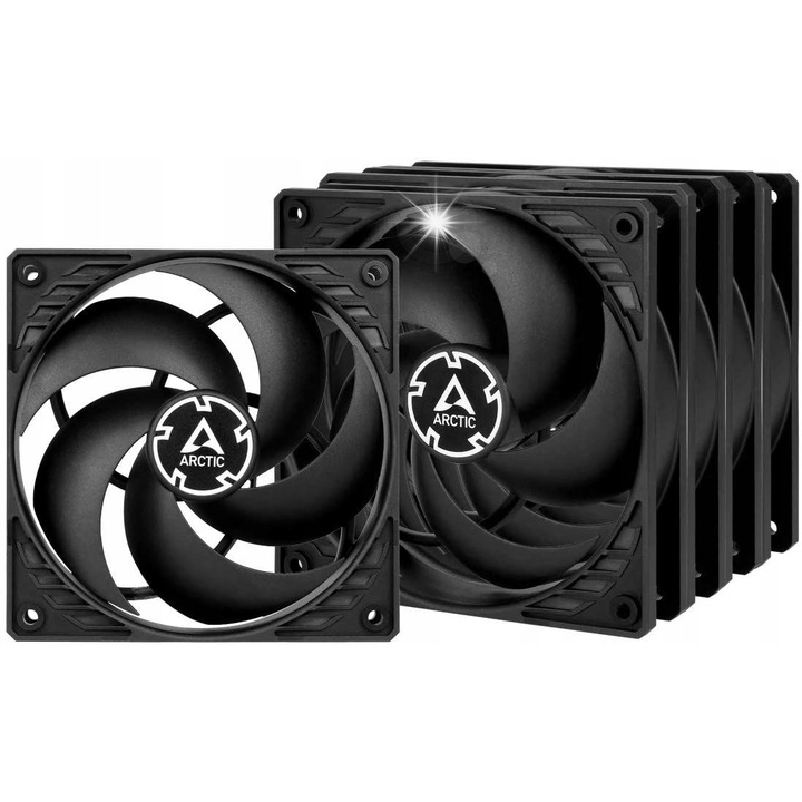 Arctic F12 ventilátor szett, 5 darab, 120x120x25mm, fehér, 230-1350RPM