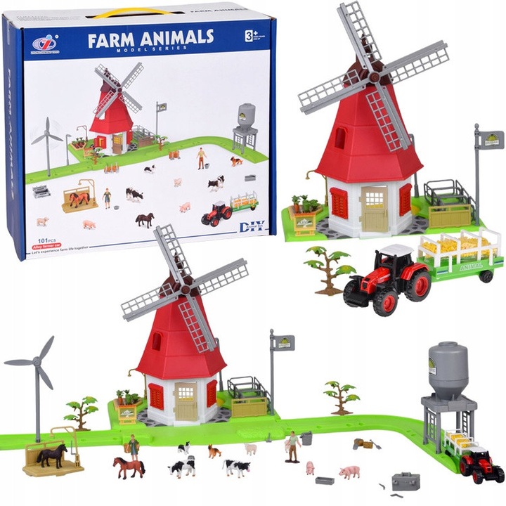 Фигурка Jokomisiada СЕРИЯ ЖИВОТНИ ФЕРМА ВЯТЪРНА МЕЛНИЦА мелница 101еле