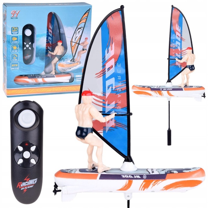 WINDSURFER luminos, telecomandat, plutitor, cu telecomanda RC0740