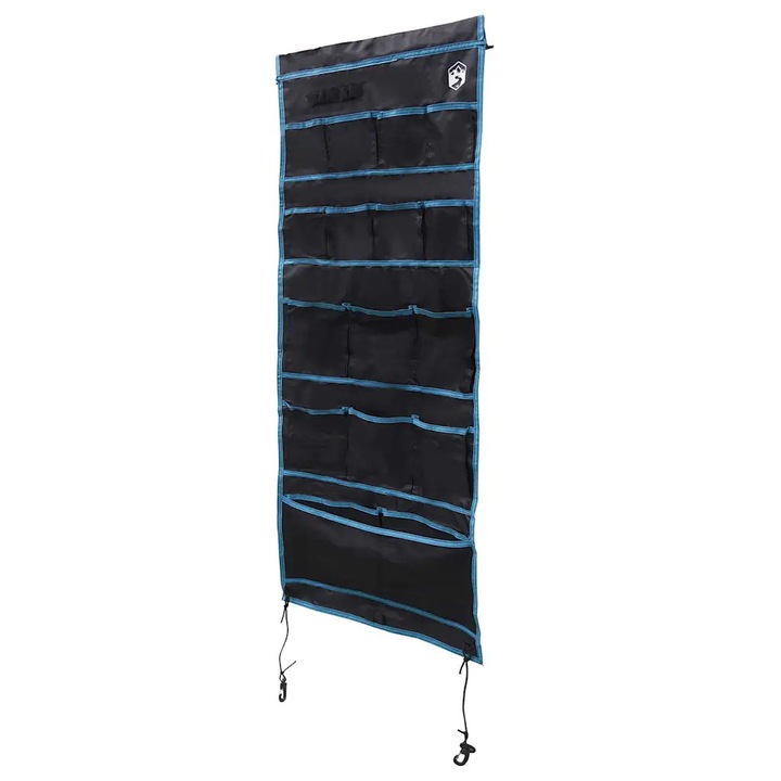 Punga de stocare vidaXL, Negru si Albastru 161 x 58, 5 cm oxford