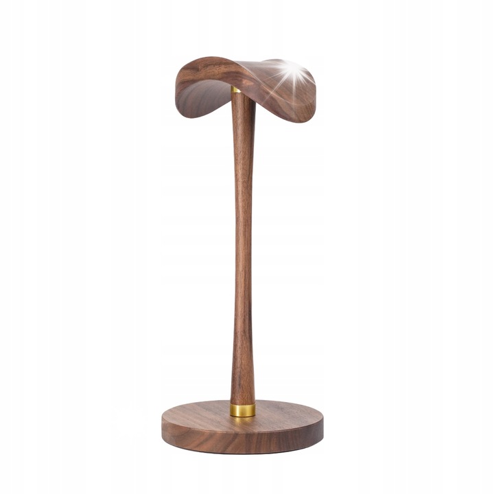 FiiO HS21 fejhallgató állvány, tömör amerikai diófa, ívelt design, csúszásmentes