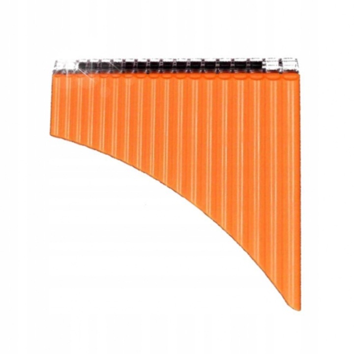 Kera Audio PX-18 furulya, 18 hangszín, hordozható, ABS, 25.5x26cm, narancssárga