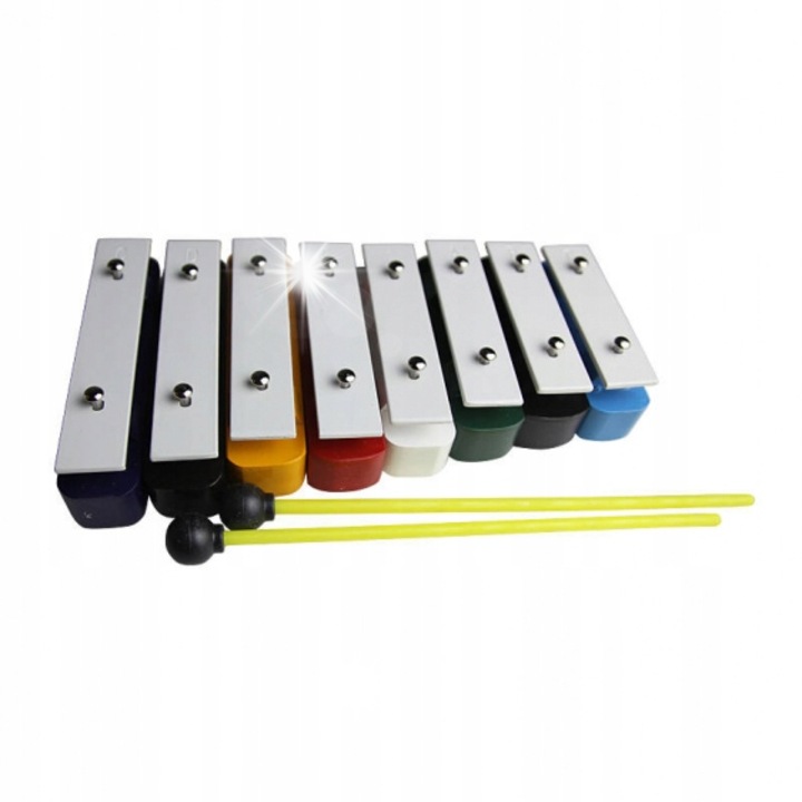 Gyermek cimbalom, Kera-Audio TB8, 8 hang, fából és fémből, 9x12.5cm