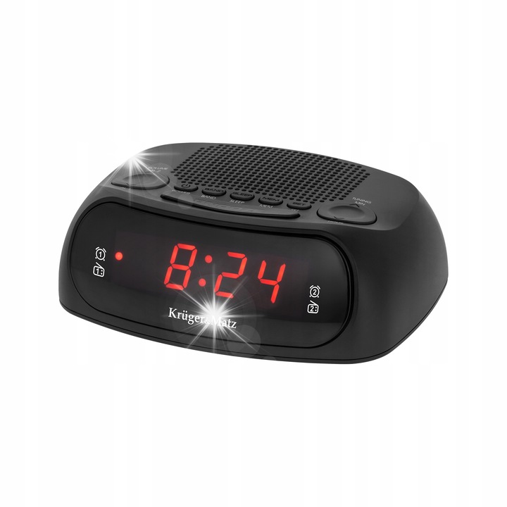 Радио с часовник Kruger&Matz KM0824, 20 станции, двойна аларма, 98x128x48мм