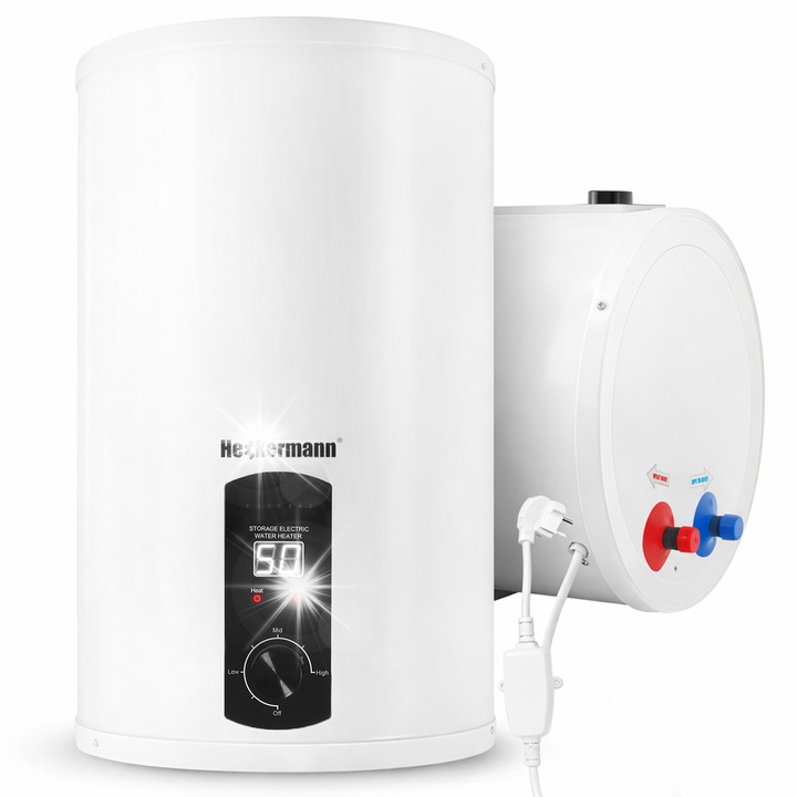 Boiler electric 30L 2kW Heckermann, energic, economisitor